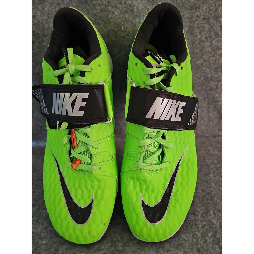 Nike Zoom High Jump Elite Track Electric Green 806561-300 Men's Sz 11 W/ Spikes